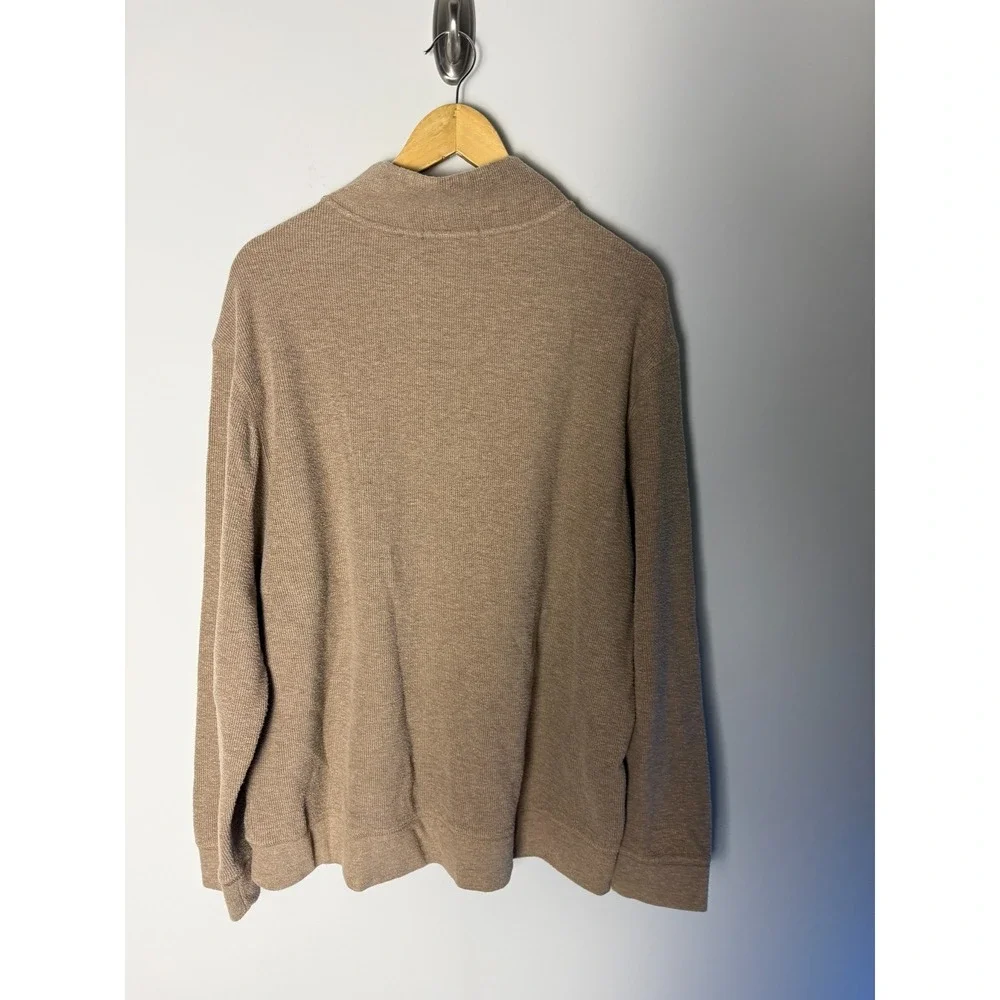 Banana Republic Long Sleeve 1/4 Zip‎ Men's XL Beige Knitted Comfortable